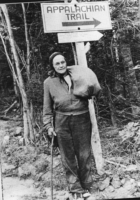 Emma Gatewood, the first woman to hike the 2,168-mile Appalachian Trail